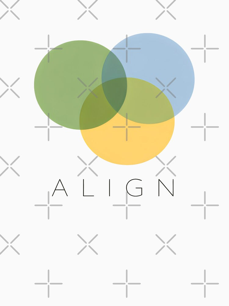 Geometric Alignment Minimalism Abstract Circles by SplashTastic