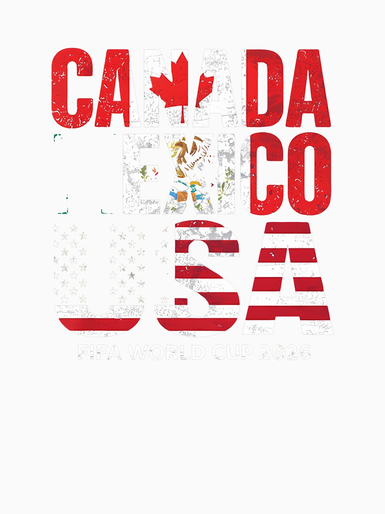 United 2026 World Cup - Canada, Mexico, USA Flags _83138002 by gidget-gadget Unisex , , , Long Sleeve Tee
