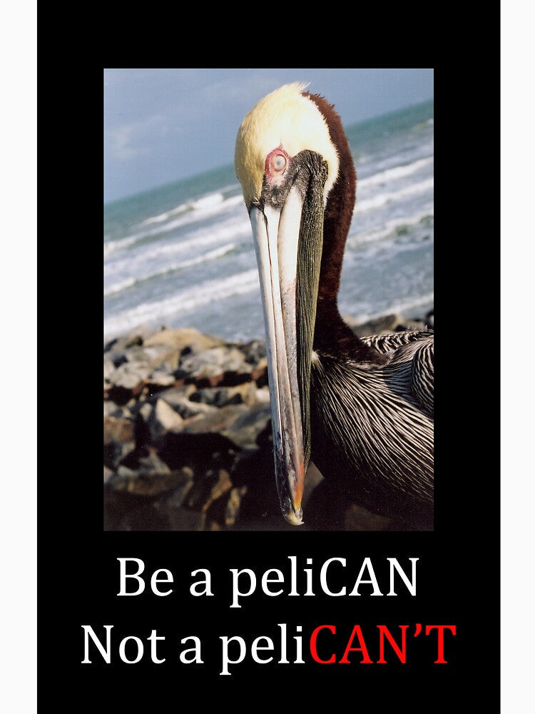 Be A PeliCAN by caseyritter Unisex , , , Long Sleeve Tee