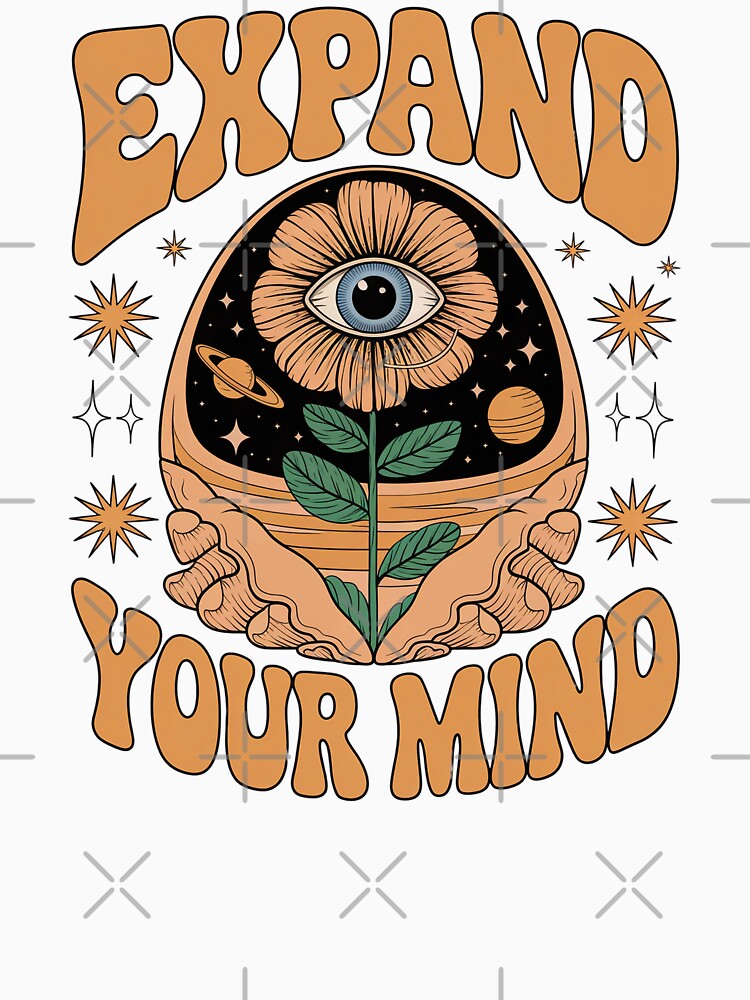 Expand Your Mind Psychedelic Eye Flower by Taans-Creation