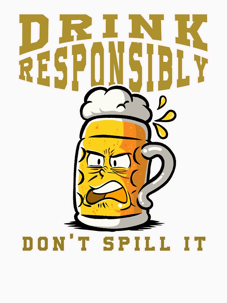 Cheers Without Spills: Bold Beer Lover's Art by ImaginarStore Unisex , , , Long Sleeve Tee