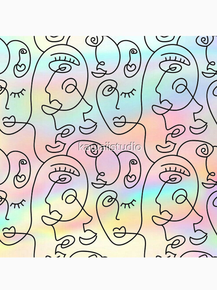 Tie Dye Faces by kawaiistudio