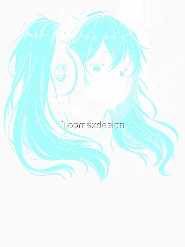 Hatsune Miku by Topmaxdesign Unisex , , , Long Sleeve Tee