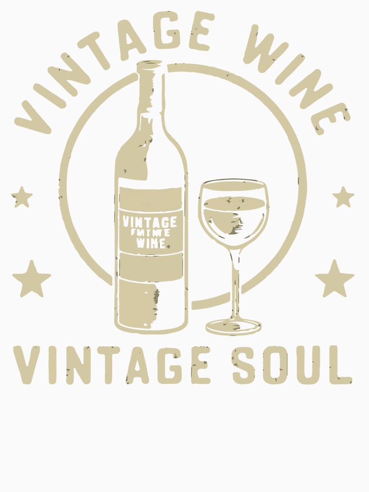 Vintage Wine Vintage Soul by WineandWear Unisex , , , Long Sleeve Tee