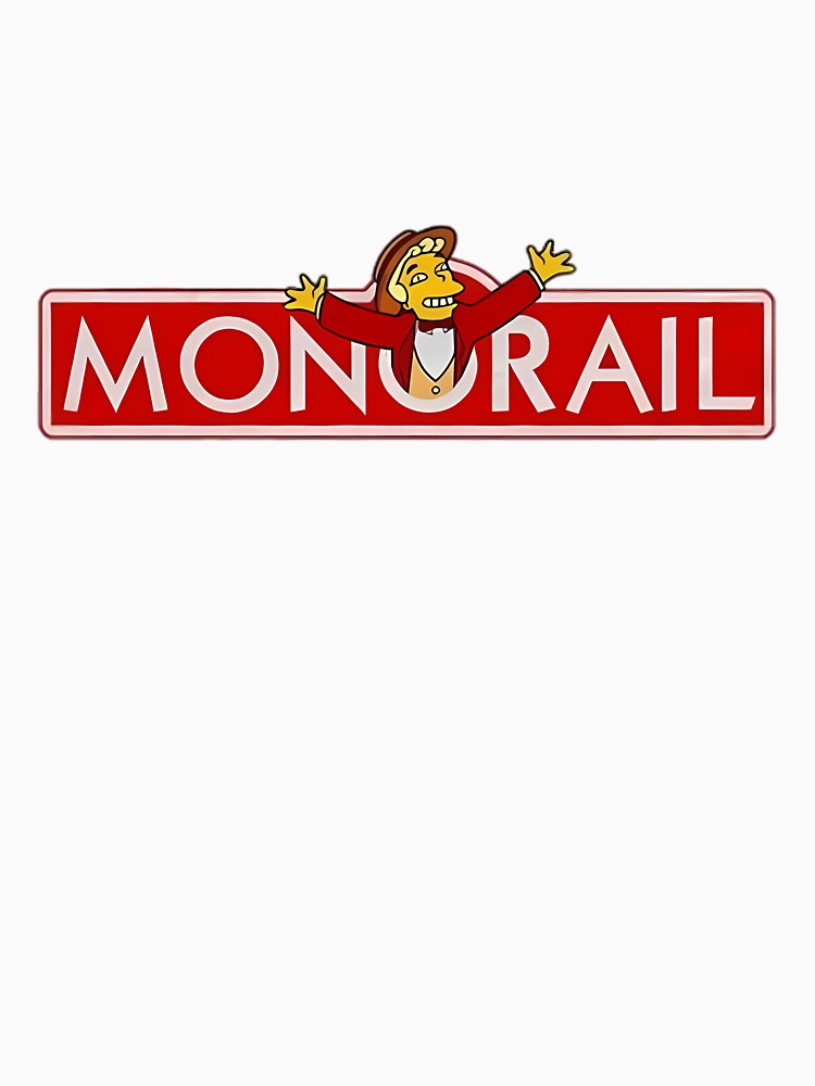 Lyle Lanley Monorail Logo Cartoon by CMSenseiStore Unisex , , , Long Sleeve Tee