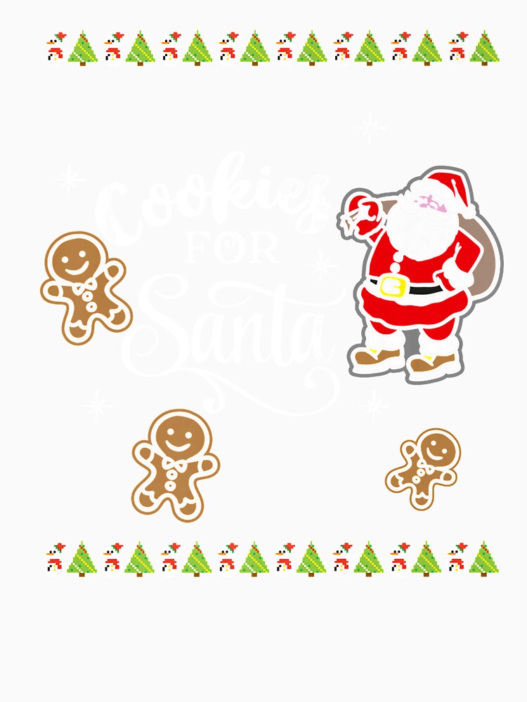 Cookies for Santa Ugly Christmas Premium by JacksonCruz Unisex , , , Long Sleeve Tee