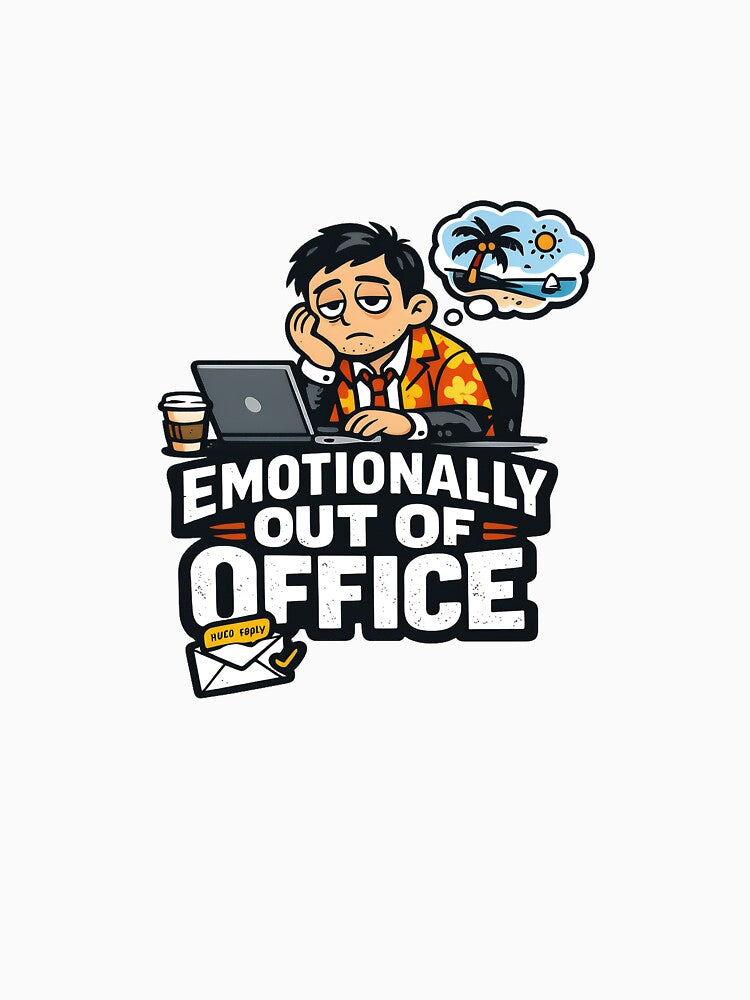 Emotionally Out of The Office by MustBeDesigns Unisex , , , Long Sleeve Tee