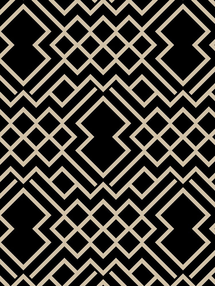 Beige and Black Abstract Geometric Shape Pattern Pairs Valspar 2022 Color of the Year Country Charm 3007-10B - Color Trends by ColorOfTheYears