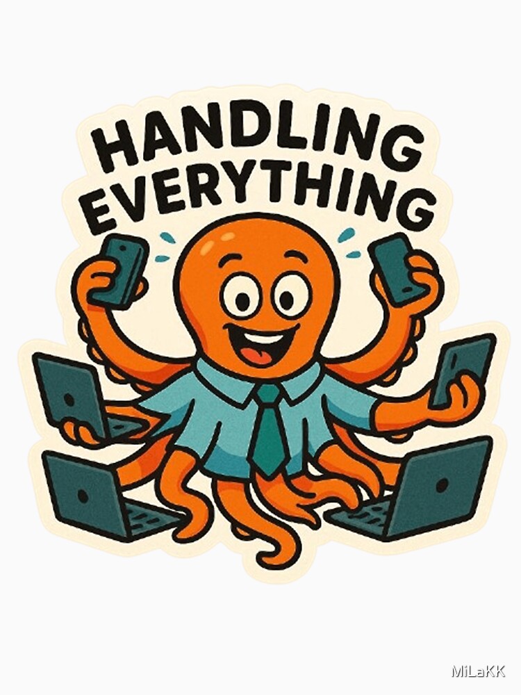 Octopus Multitasker by MiLaKK Unisex , , , Long Sleeve Tee