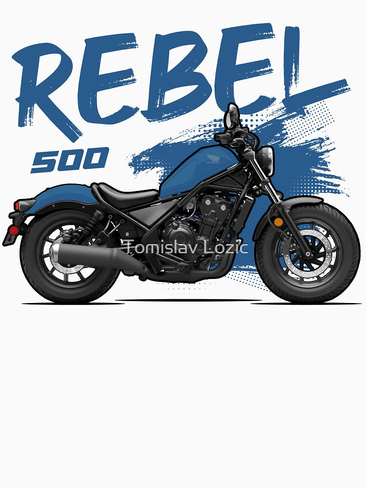 Rebel 500 - Blue by Tomislav Lozić Unisex , , , Long Sleeve Tee