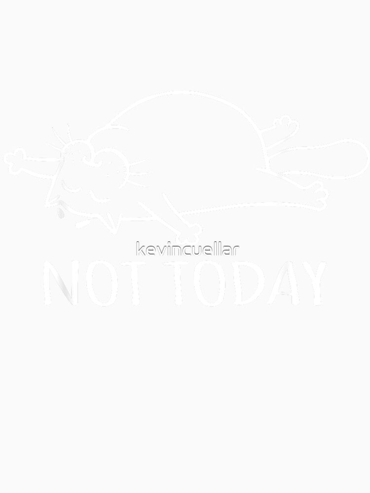 Not Today Lazy Cat by kevincuellar Unisex , , , Long Sleeve Tee