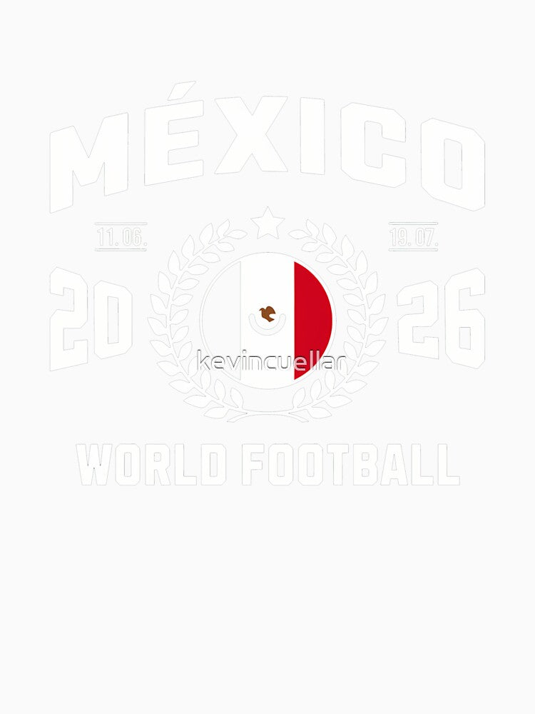 Mexico Football Supporter 2026 Badge Design _83999123 by kevincuellar Unisex , , , Long Sleeve Tee