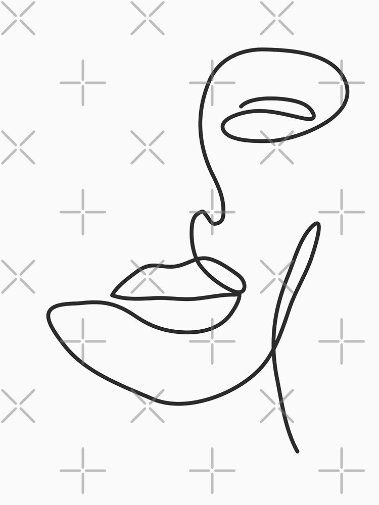 Face Line Art II by wallflowerbee