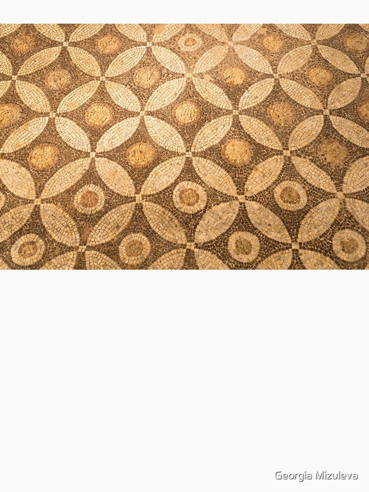 Antique Roman Mosaic Circular Pattern by Georgia Mizuleva