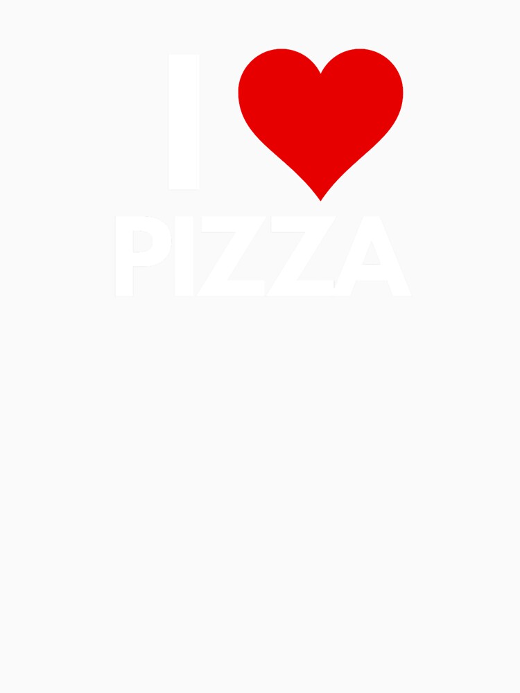 I love pizza by Digital Art and Funny Pets Unisex , , , Long Sleeve Tee