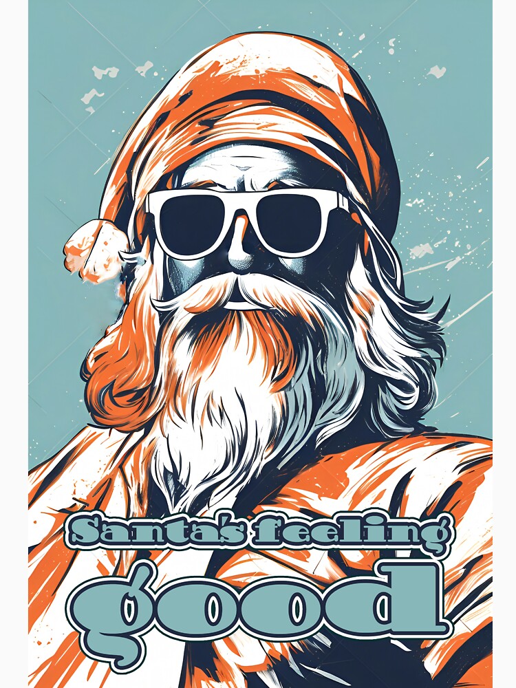 Xmas Santa Pop Art by ZenStickConcept Unisex , , , Long Sleeve Tee