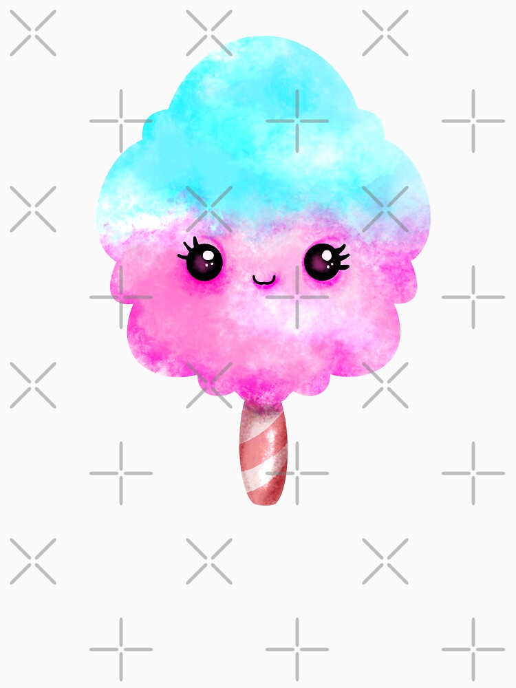 Kawaii Cotton Candy by Taladesignlab Unisex , , , Long Sleeve Tee