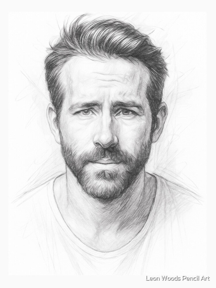 Actor Pencil Portrait by Leon Woods Pencil Art