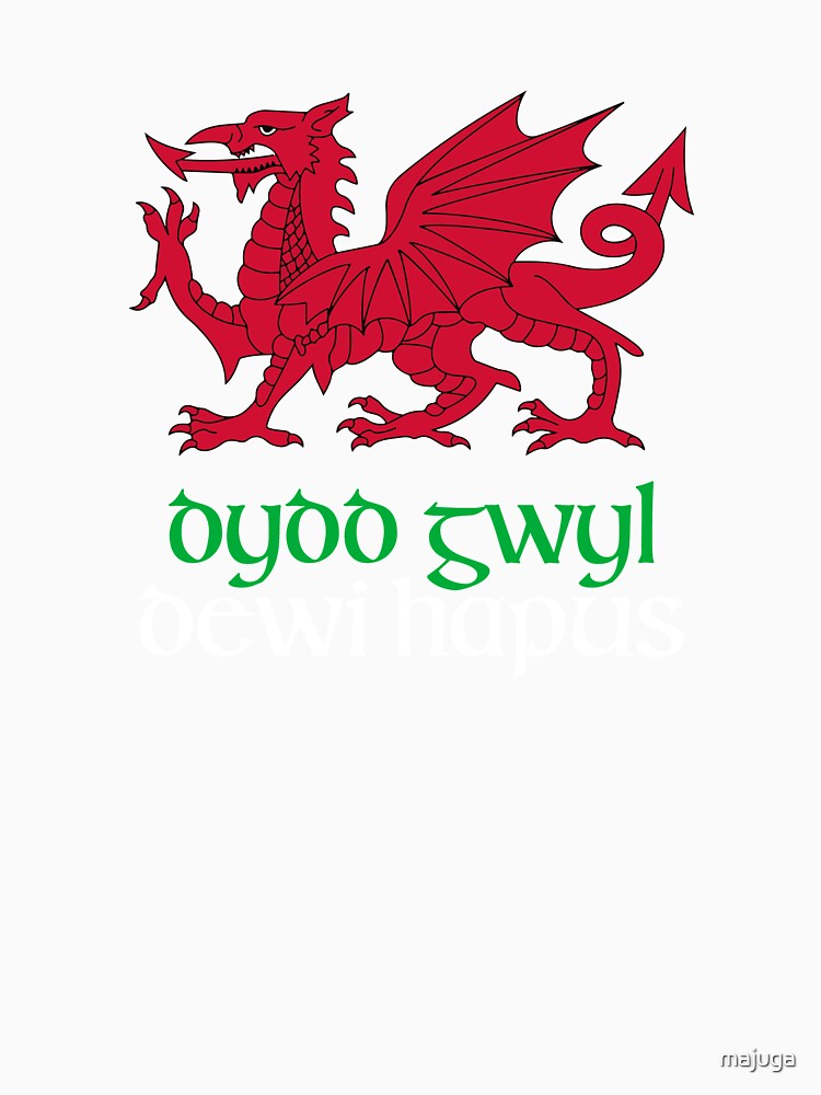 Dragon of Wales Flag Welsh Cymru Flags Medieval Welsh Rugby by majuga Unisex , , , Long Sleeve Tee