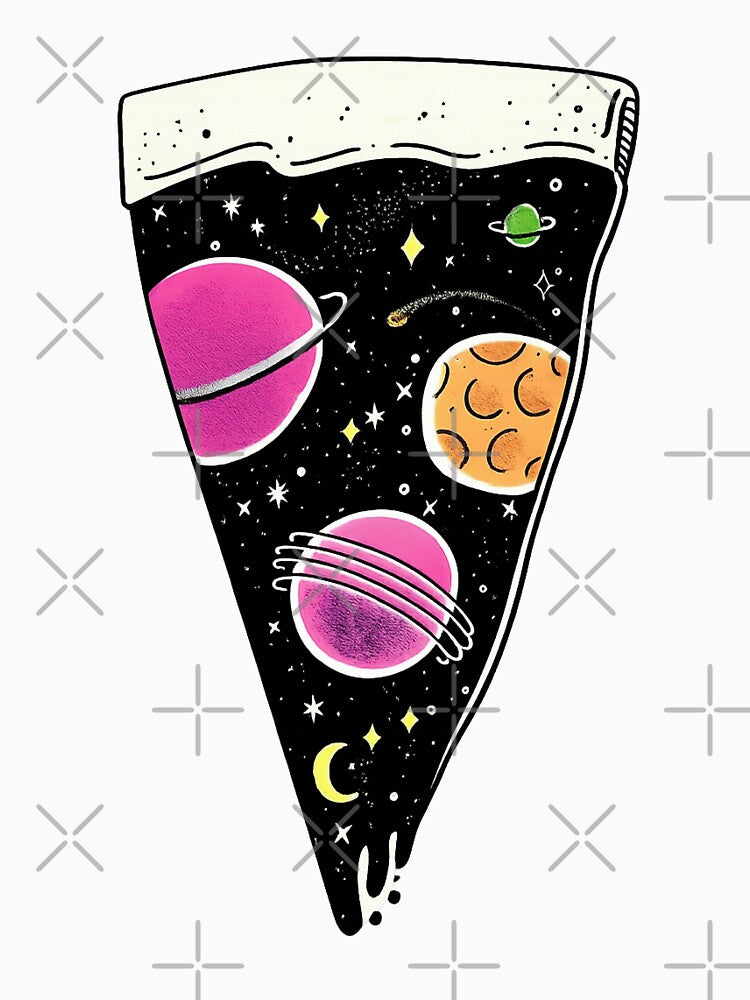 Pizza Universe by YChangShop Unisex , , , Long Sleeve Tee