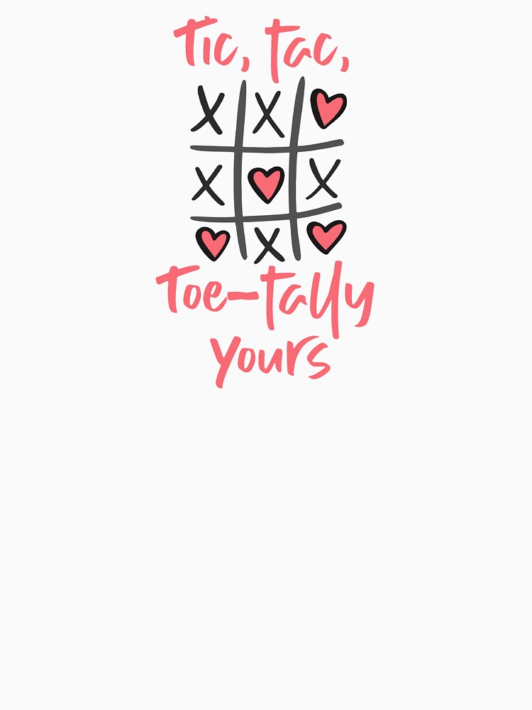 Tic, Tac, Toe-tally Yours! (On Black) by PawsitiveMum Unisex , , , Long Sleeve Tee