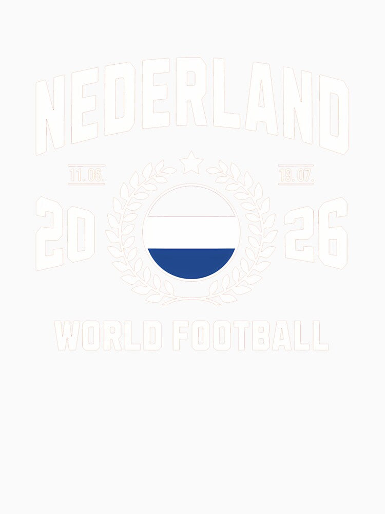 Nederland World Football 2026 Badge Design _86995090 by gidget-gadget Unisex , , , Long Sleeve Tee