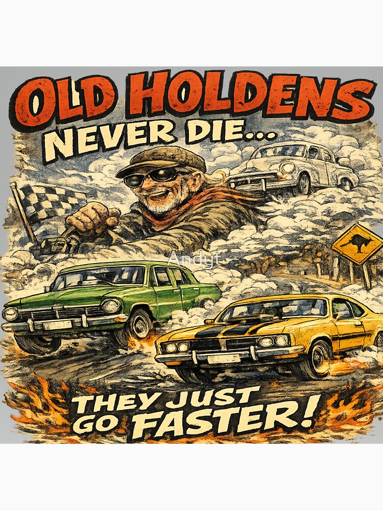 Old Holden's Never Die by Andyt Unisex , , , Long Sleeve Tee