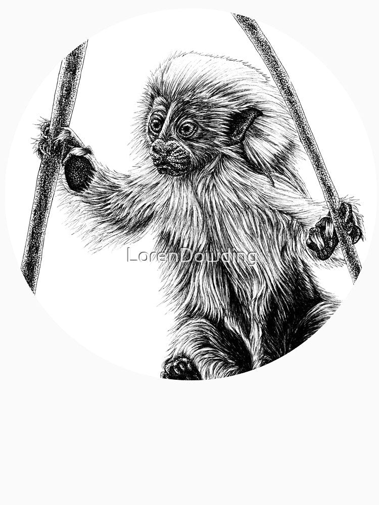 Cotton-top tamarin baby by LorenDowding Unisex , , , Long Sleeve Tee