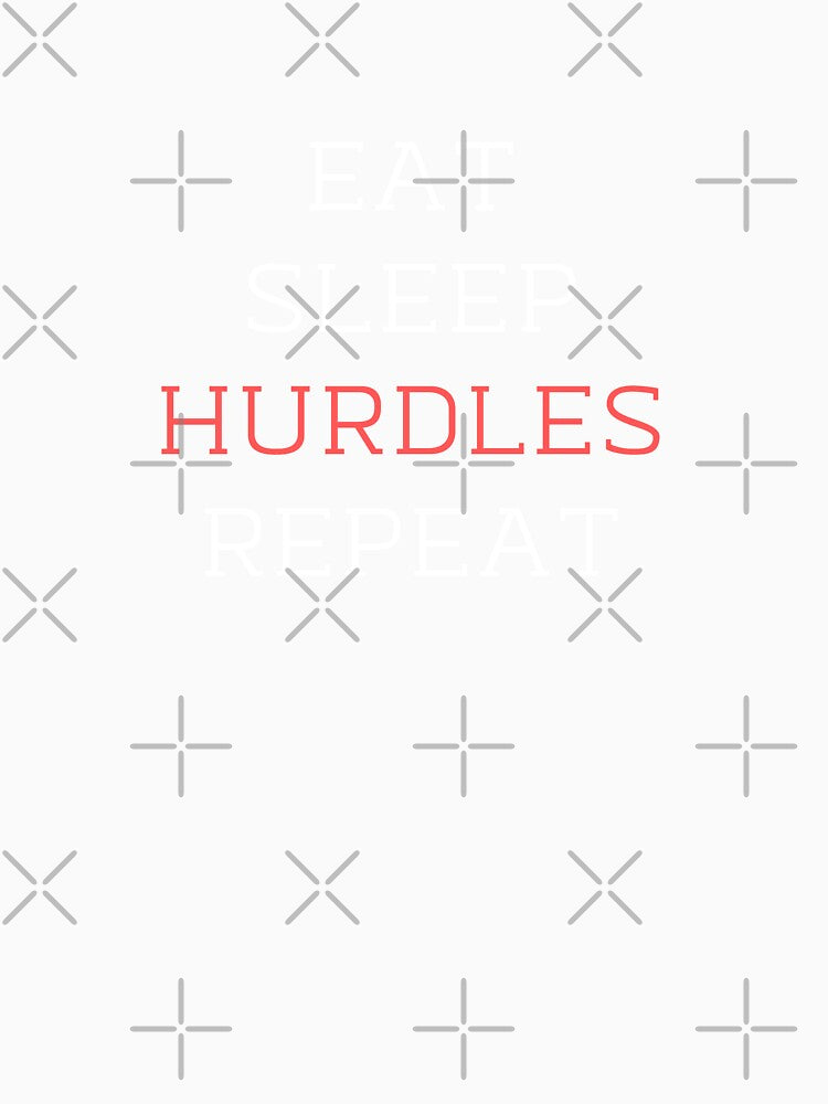 Vintage Eat Sleep Hurdles Repeat by casualism Unisex , , , Long Sleeve Tee