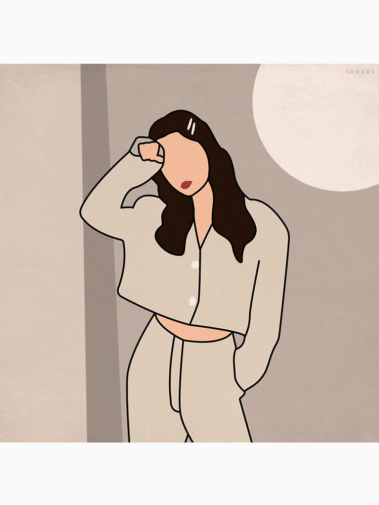 Minimal Fashion Portrait - Monochrome by newera-lineart