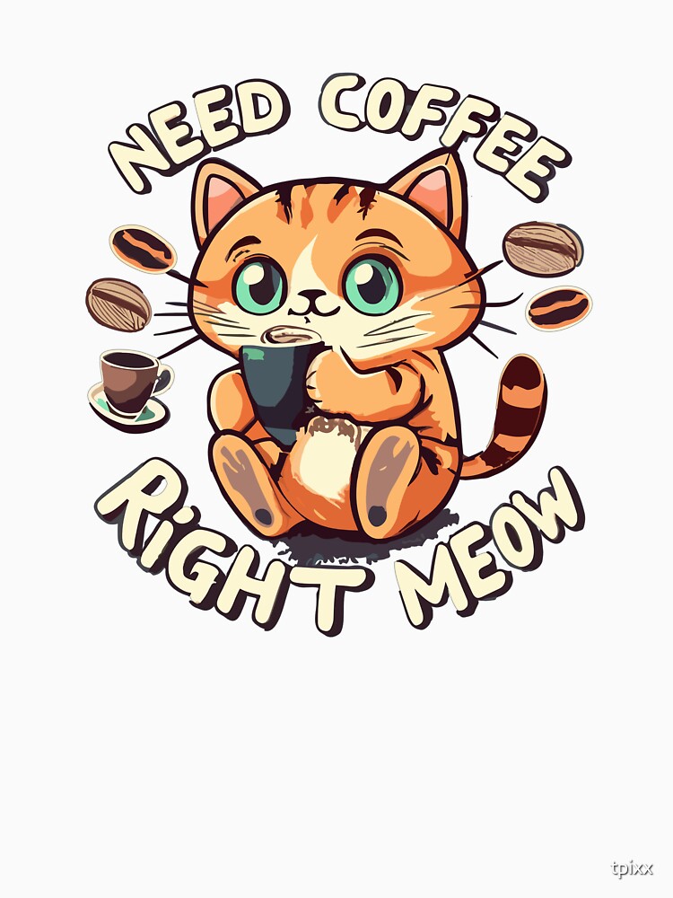 Coffee Lovers Cartoon 02 by tpixx Unisex , , , Long Sleeve Tee