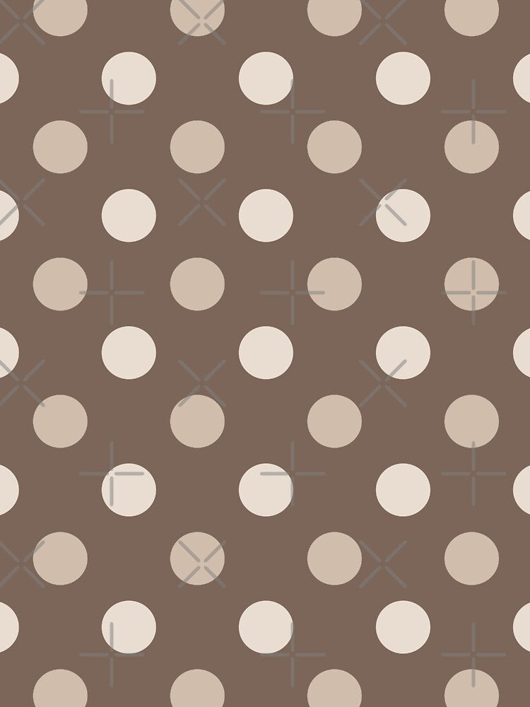 Neutral Earthy Tone Polka Dots Design by PatternTitan