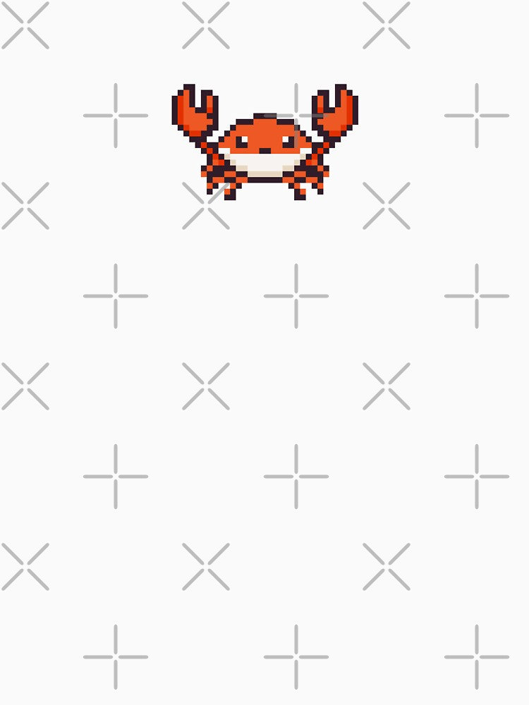 Pixel Art Crab by uxcomshop Unisex , , , Long Sleeve Tee