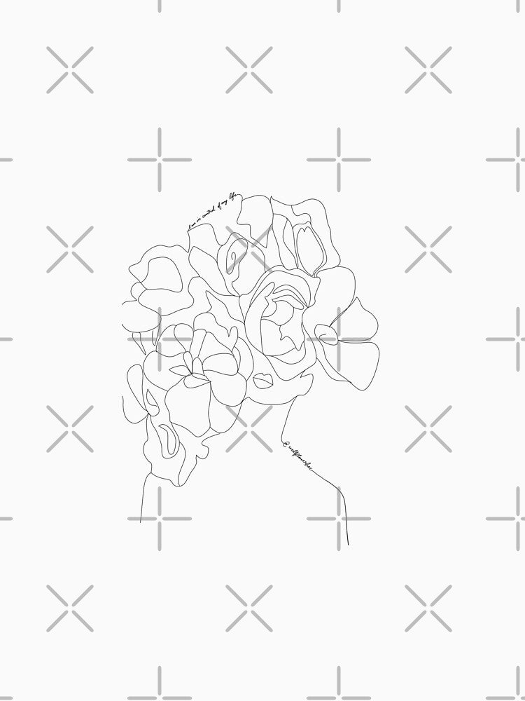 Flower Design Line Art by wallflowerbee