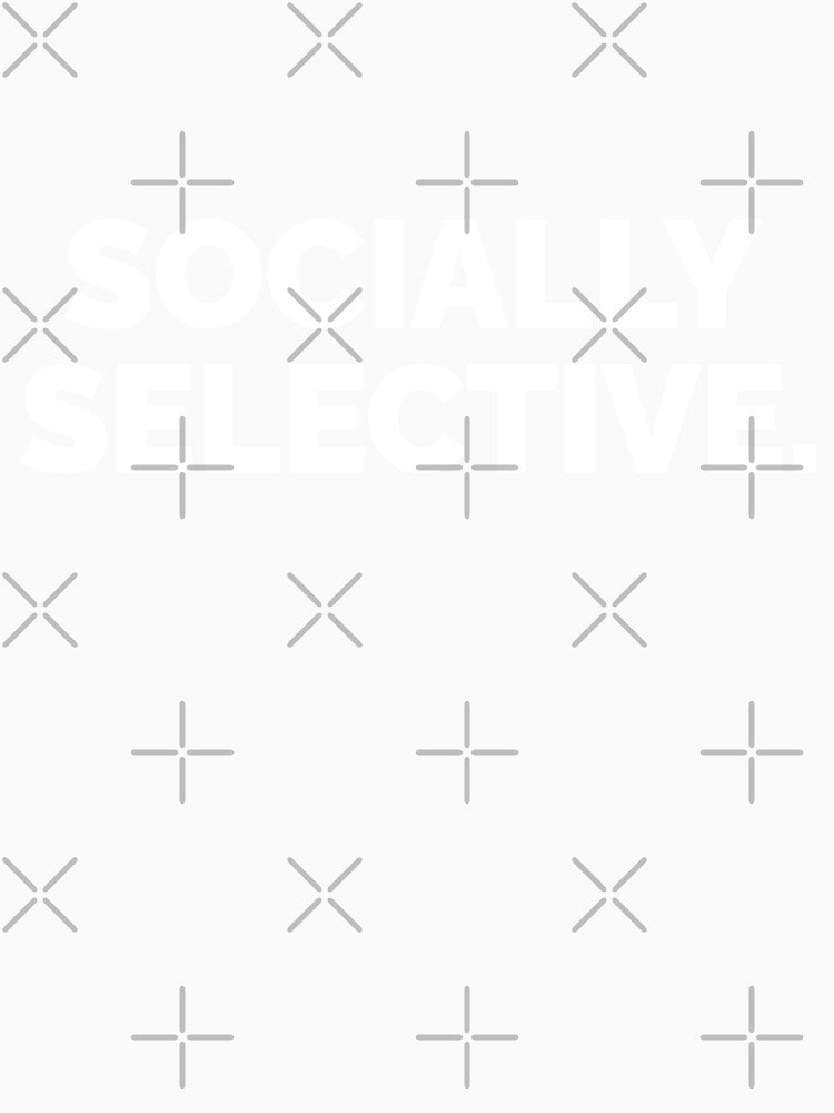 socially selective by 23mangoes Unisex , , , Long Sleeve Tee
