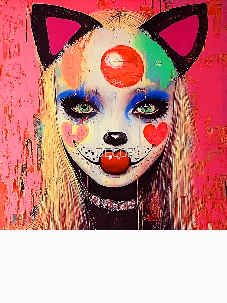 Whimsy Pop Art Female Collage-Inspired Colorful Art by DEC02 Unisex , , , Long Sleeve Tee