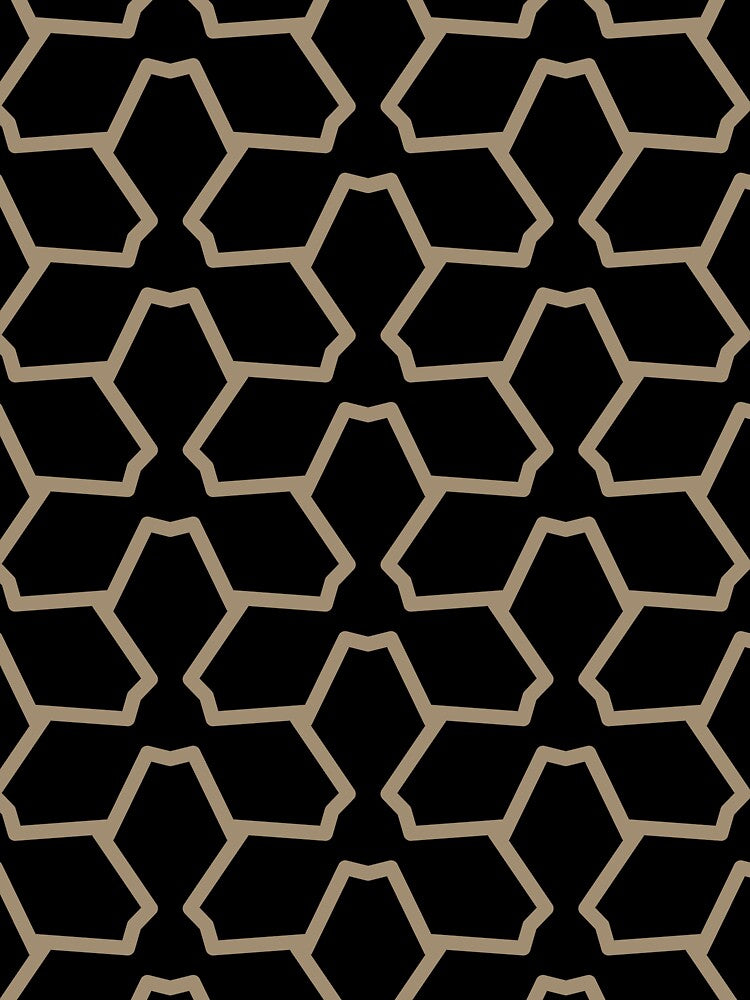 Black and Brown Tessellation Line Pattern 12 Pairs DE 2022 Trending Color Tuscan Mosaic DE6208 by ColorOfTheYears