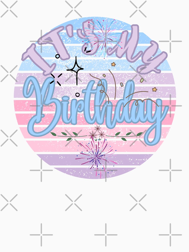 Pastel it's my Birthday by upupupshop Unisex , , , Long Sleeve Tee