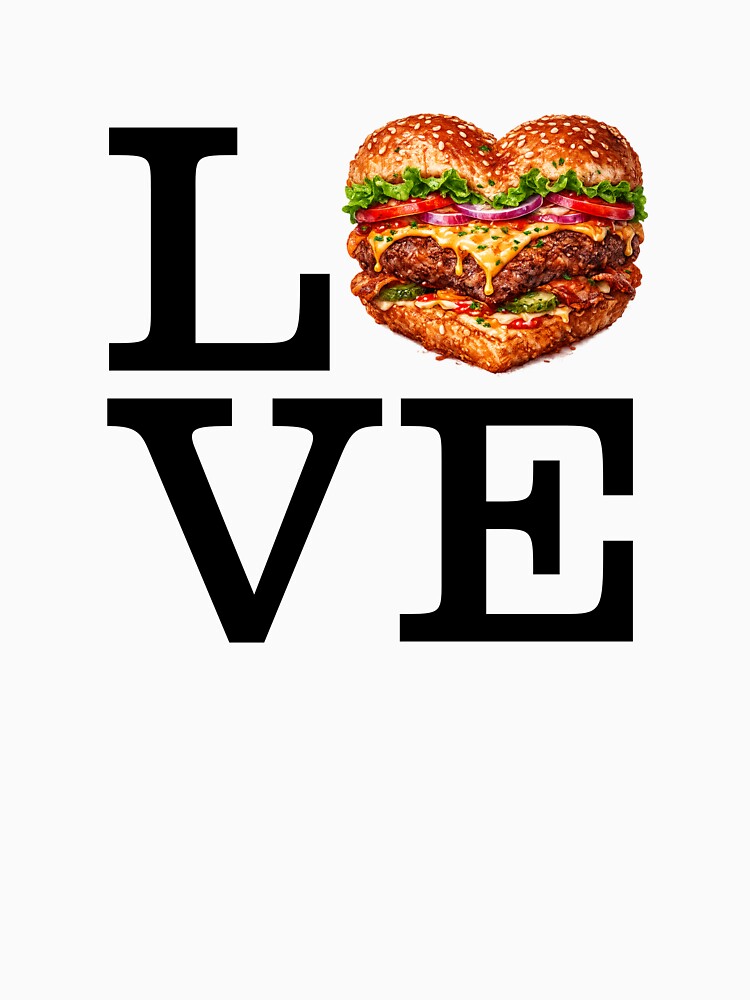 For the Love of Burgers by Hello Bee Bee Unisex , , , Long Sleeve Tee