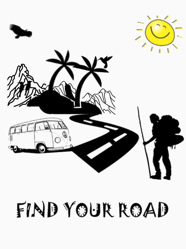 FIND YOUR ROADS by omria50 Unisex , , , Long Sleeve Tee