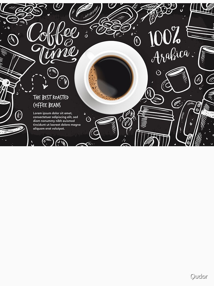 Coffee Time by Qudor Unisex , , , Long Sleeve Tee