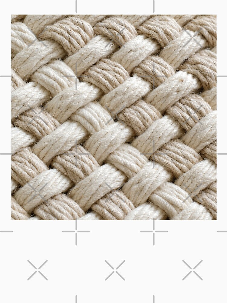 Chunky Cotton Rope Weave Texture by frumixart Unisex , , , Long Sleeve Tee