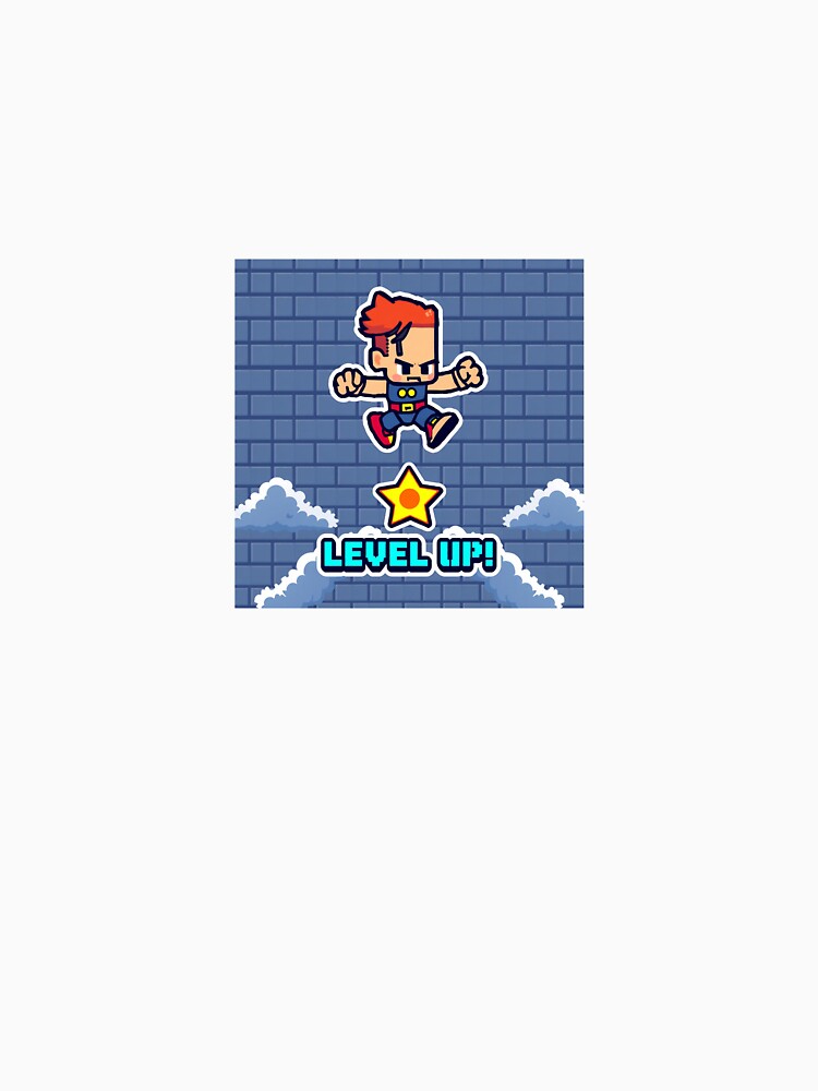 Level Up Pixel Art by Aibymark Unisex , , , Long Sleeve Tee