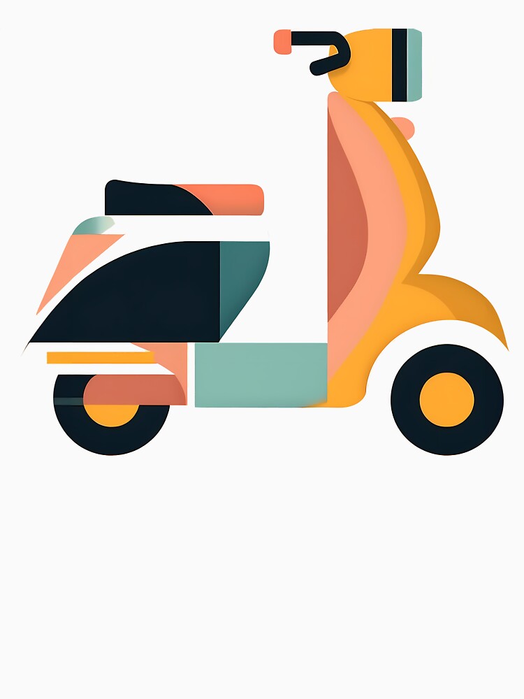 Scooter As Minimal Bauhaus Style Art by OzzFrequency