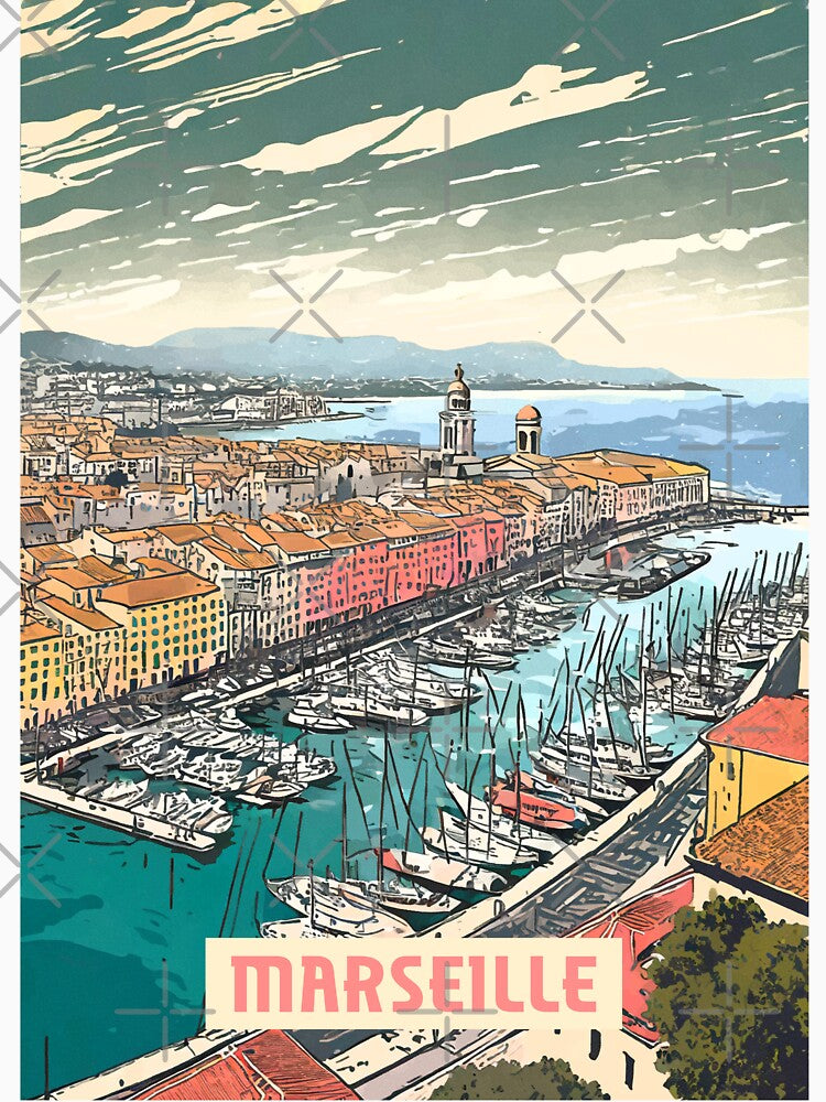 Marseille by BoKev Unisex , , , Long Sleeve Tee
