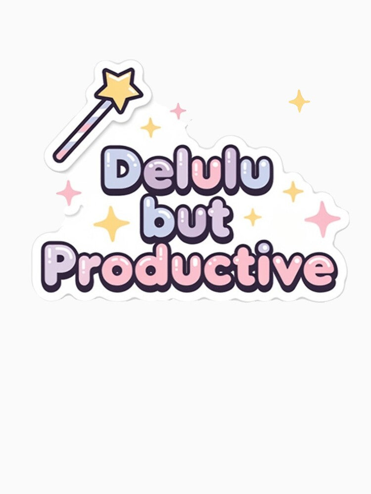 Delulu but productive by Benevoleantrr Unisex , , , Long Sleeve Tee