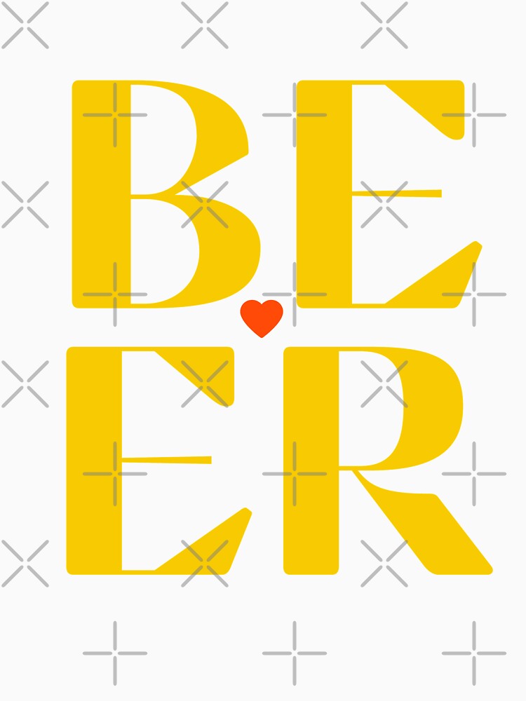 Beer and Heart - Love Beer by Marcela872020 Unisex , , , Long Sleeve Tee