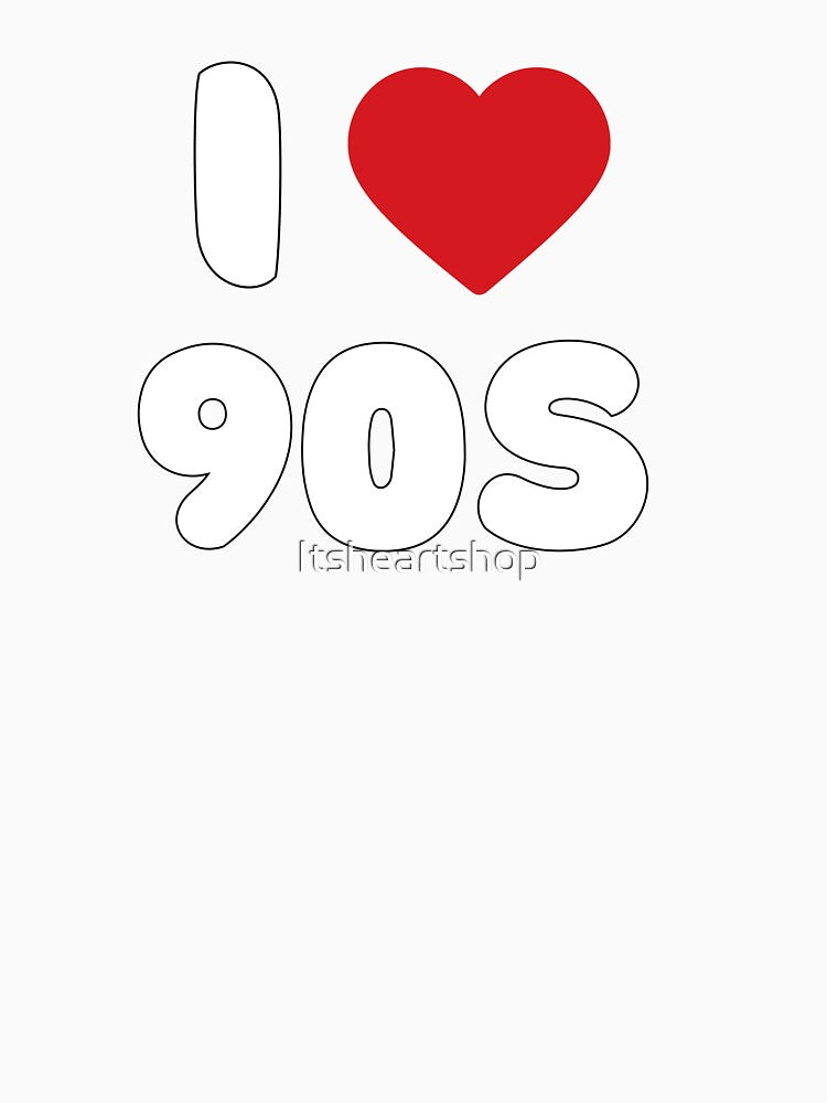 I Love 90s by Itsheartshop Unisex , , , Long Sleeve Tee
