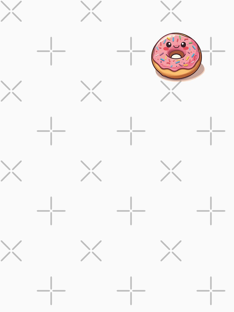 Kawaii Donut Sprinkles by VibeTCreations Unisex , , , Long Sleeve Tee