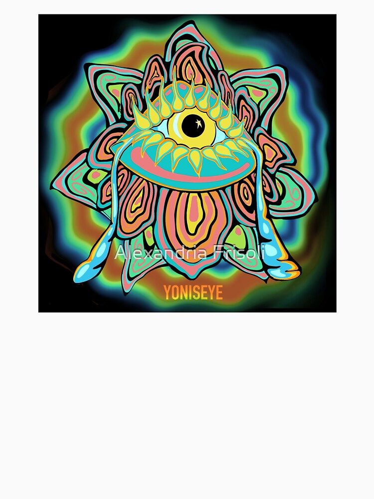 Yoni Rainbow Flower Trip 4/6 (black vignette) | Yonis Eye | Frisoli by Alexandria Frisoli